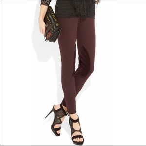 J Brand Jodhpur Velvet Trimmed Riding pants Jeans
